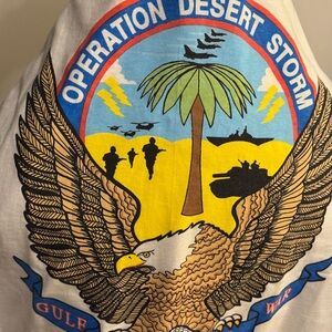 Operation Desert Storm Graphic T-Shirt retro VTG MILITARY